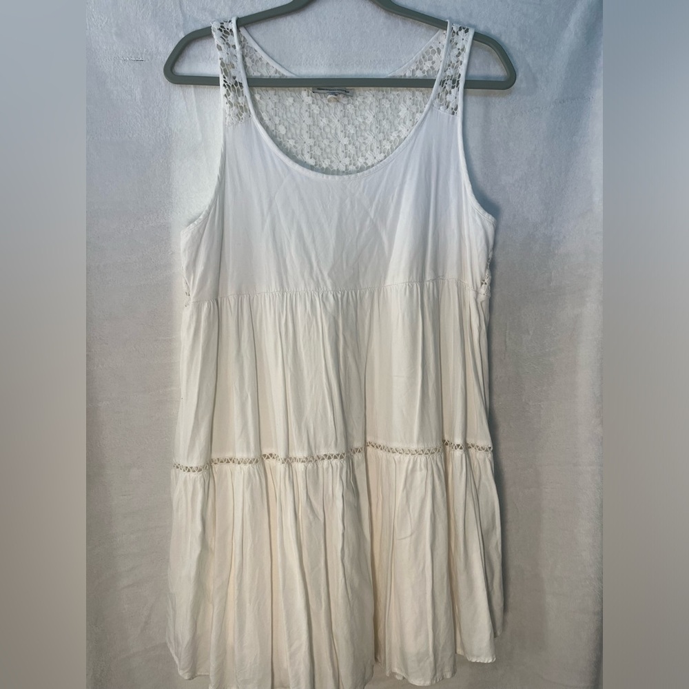 American Eagle Cream Sleeveless Lace Dress or swimsuit coverup.